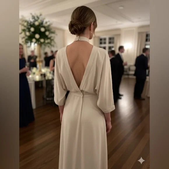 Beautiful, sexy and feminine vintage Lorraine Beauchamp cocktail/evening dress - Picture 2 of 16